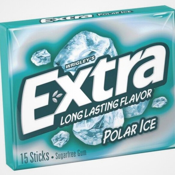 (EXTRA) علكة اكسترا بلورات الجليد , صناعة امريكية , 15 قطعة