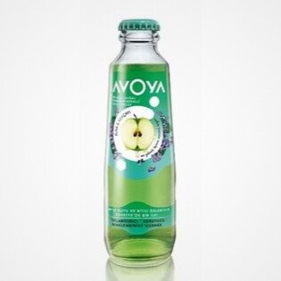 المياه الغازية افويا AVOYA بنكهة التفاح , صناعة تركية 200 مل