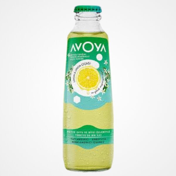 المياه الغازية افويا AVOYA بنكهة الليمون , صناعة تركية 200مل