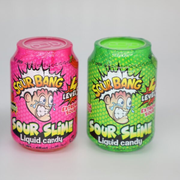 (SOUR BANG ) حلوى سائلة سور بانج سلايم بنكهة الفراولة الحامضة جدًا , صناعة الصين نخب اول 68 مل