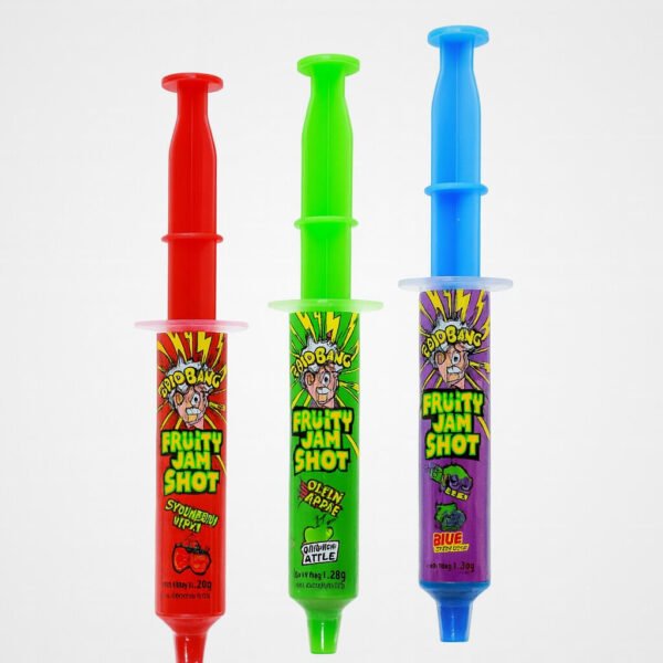 (SOUR BANG ) حلوى سور بانج سيرينجيز ,بنكهة التفاح والعنب والفرولة صناعة الصين تخب اول 20غم