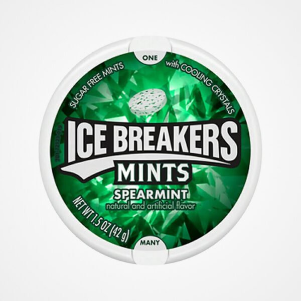 ( Ice Breakers ) ايس بريكرز حلوى دروبس قطرات ثلج نكهة النعنع , صناعة امريكية 42 غم