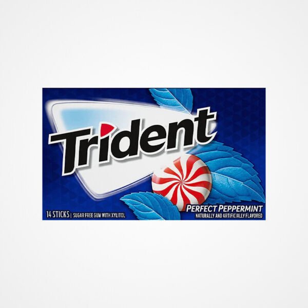 (TRIDENT ) ترايدنت علكة النعناع المثالية خالية من السكر , صناعة امريكية 14 قطعة