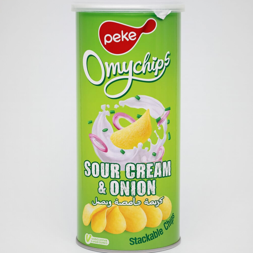 BEKE Chips with Sour Cream and Onion Flavor, Made in China, 116g