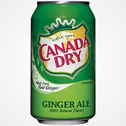 ( Canada Dry ) كندا دراي مشروب غازي بنكهة الزنجبيل بدون كافيين , صناعة كندا 355 مل  