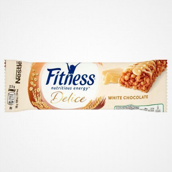 (Nestlé ) فيتنس ديليس شوكولاتة بيضاء , صناعة سويسرا 22 5 غم