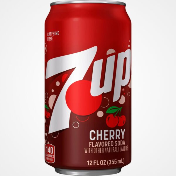 (7UP) سفن اب كرز , صناعة امريكة , 355 مل  