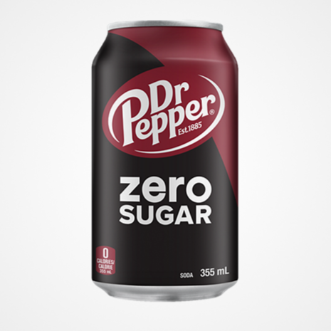 (Dr Pepper ) مشروب صودا بنكهة كريمة الفرولة , صناعة امريكية 355 مل  
