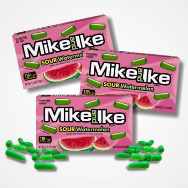 (MIKE & IKE ) مايك آند آيك كاندي بنكهة بطيخ حامض خالي من الغلوتين 22 جرام