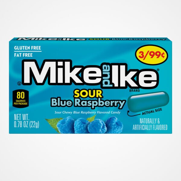 (MIKE & IKE ) مايك آند آيك بنكهة توت العليق الأزرق الحامض , صناعة امريكية 22 غم  