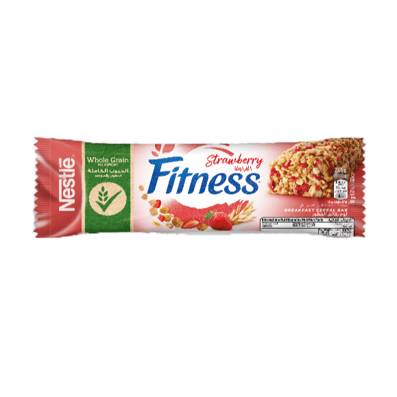 (Nestlé ) نستله فيتنس بنكهة الفرولة , حبوب كاملة صناعة سويسرا 23 5م  