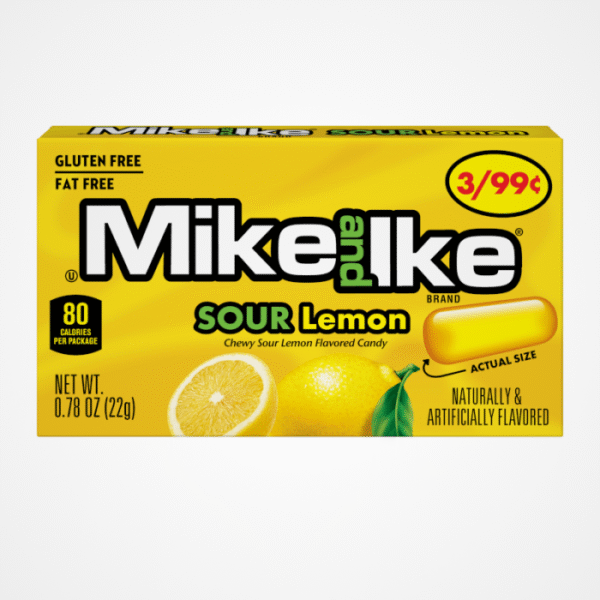 (MIKE & IKE ) مايك آند آيك ليمون حامض خالي من الغلوتين , صناعة امريكية , 22 جرام